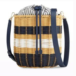 Kate Spade Buoy Wicker Medium Bucket Bag
